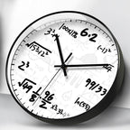 Creative Math Formula Wall Clock For Math Geek