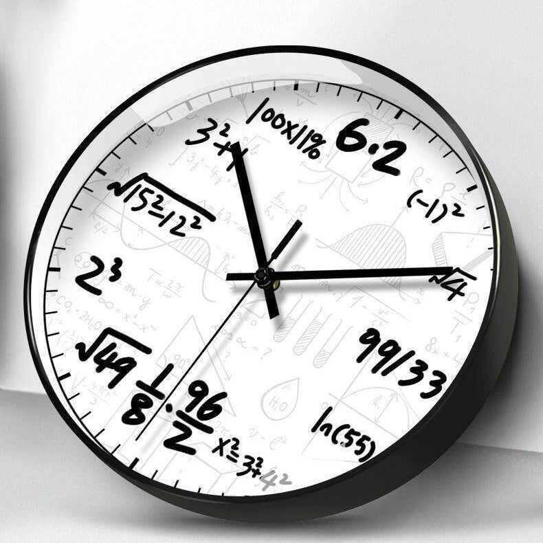 Creative Math Formula Wall Clock For Math Geek