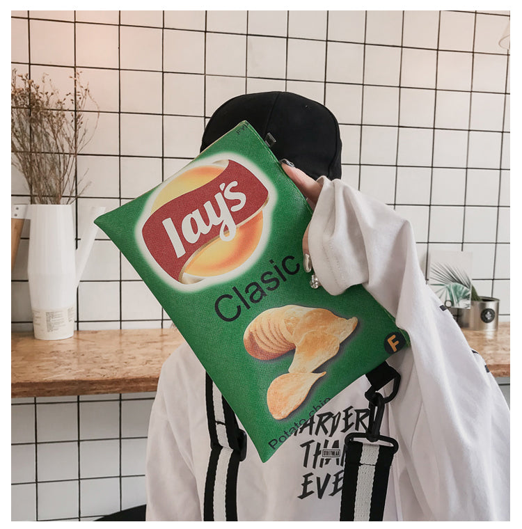 Crisp Chip Bag Novelty Sling Bag