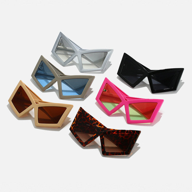 Geometric Oversized Sunglasses