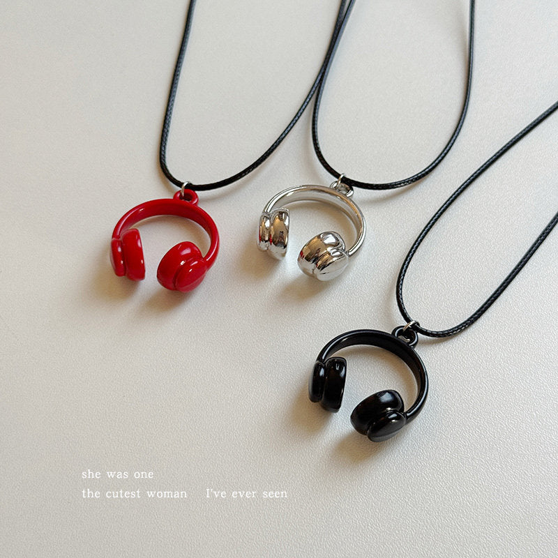 Headphone Pendant Necklace