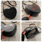 Gothic Heart Crossbody Bag