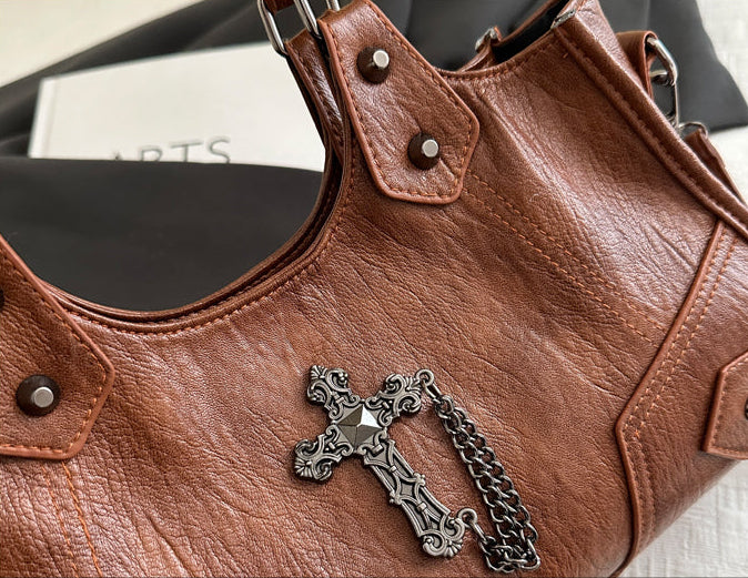 Gothic Cross Hobo Bag