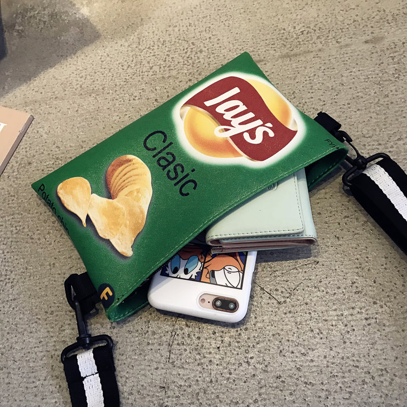 Crisp Chip Bag Novelty Sling Bag