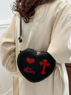 Gothic Heart Crossbody Bag