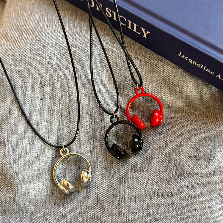 Headphone Pendant Necklace