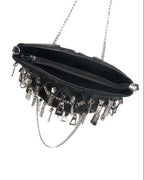 Cyberpunk Zipper Hobo Bag