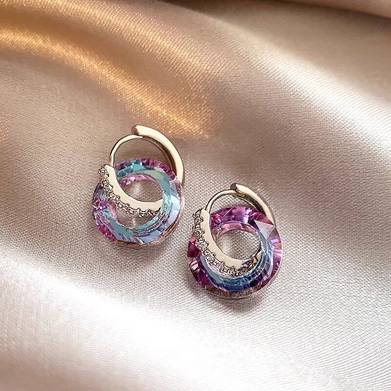 Galaxy Nebula Hoop Earrings