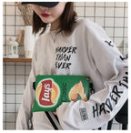 Crisp Chip Bag Novelty Sling Bag