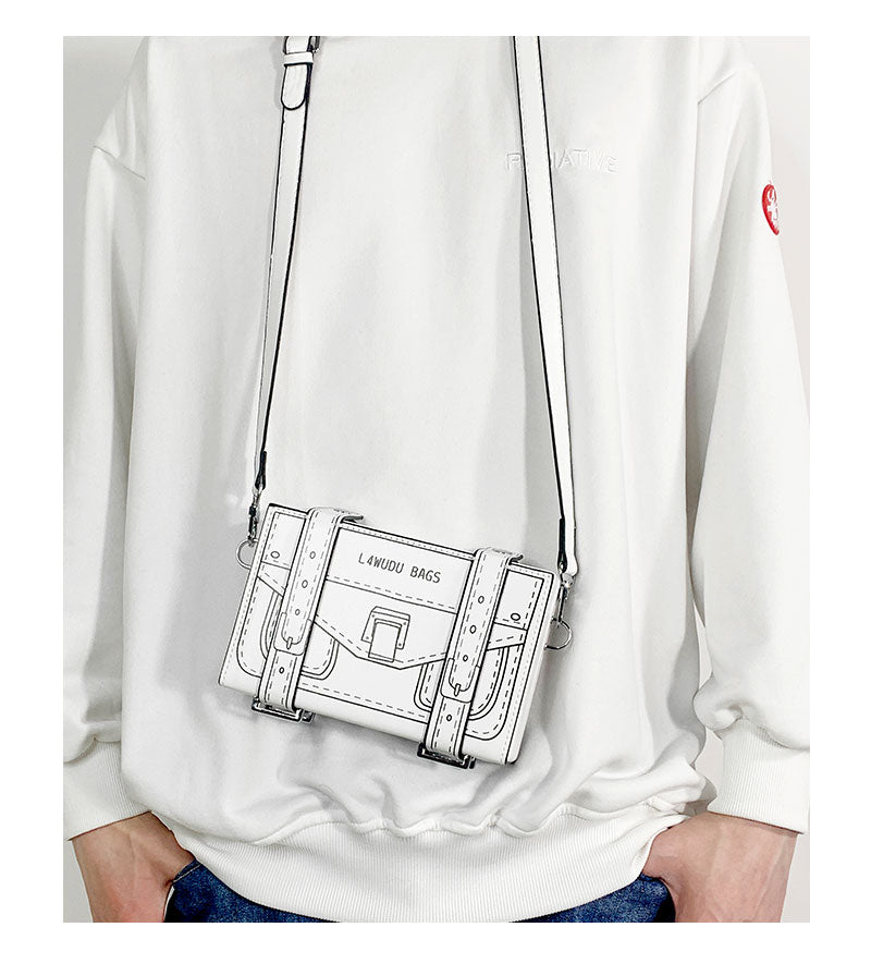 Doodle Lines Crossbody Bag