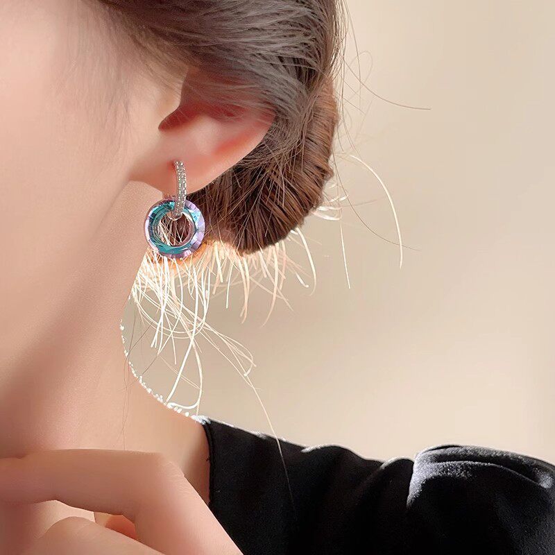 Galaxy Nebula Hoop Earrings