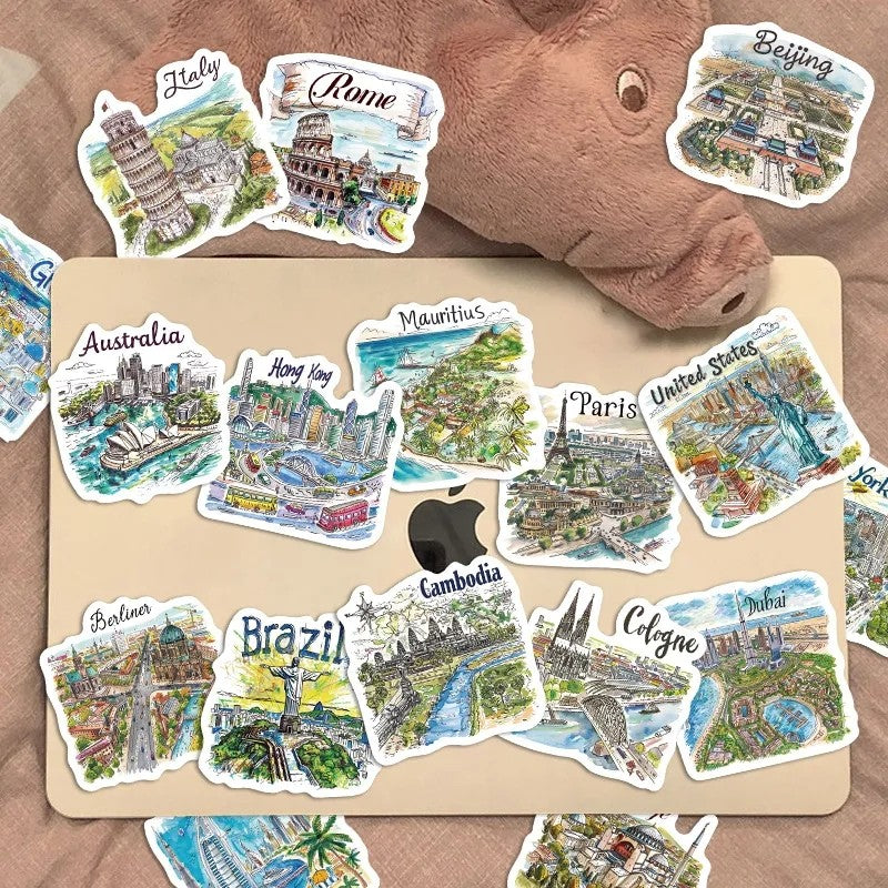 World Travel Sticker Pack