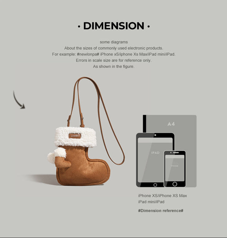 Cozy Boot Mini Crossbody Bag