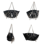 Cyberpunk Zipper Hobo Bag