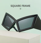 Geometric Oversized Sunglasses