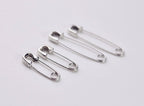 Hip-Hop Style Silver Plated Safety Pin Earrings