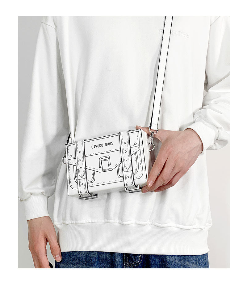 Doodle Lines Crossbody Bag