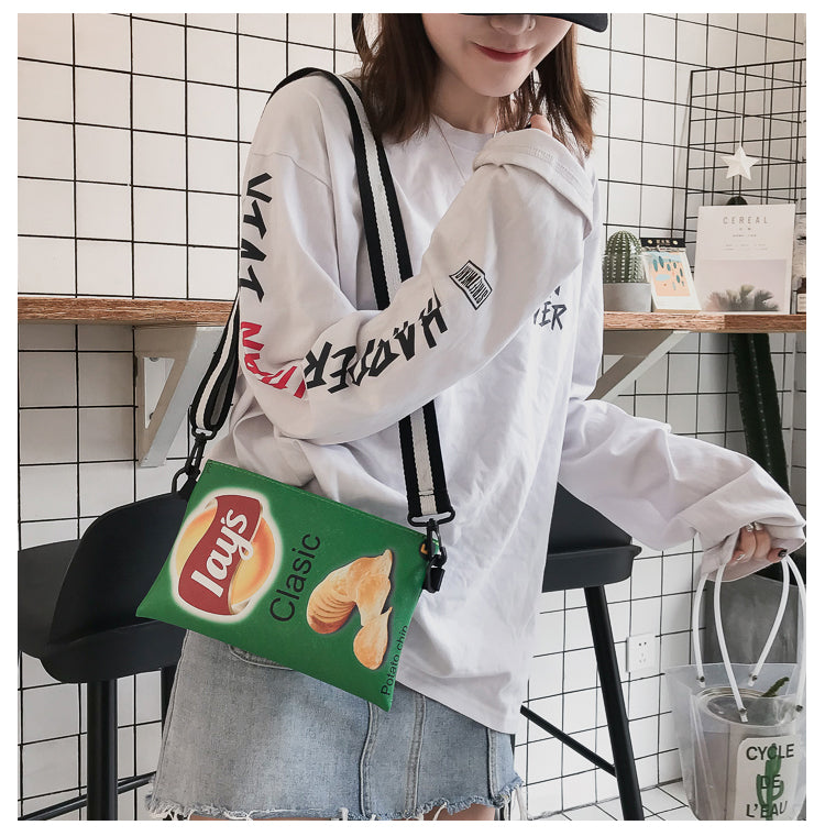 Crisp Chip Bag Novelty Sling Bag