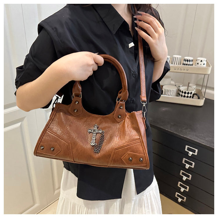 Gothic Cross Hobo Bag