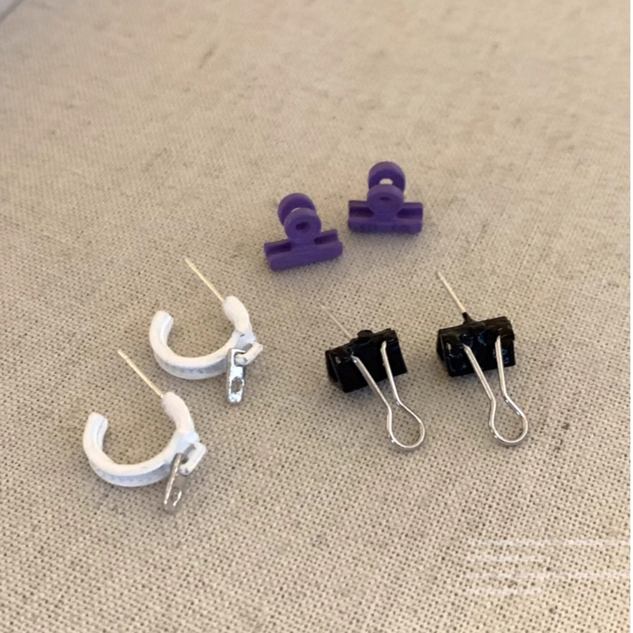 Funny Mini File Earrings