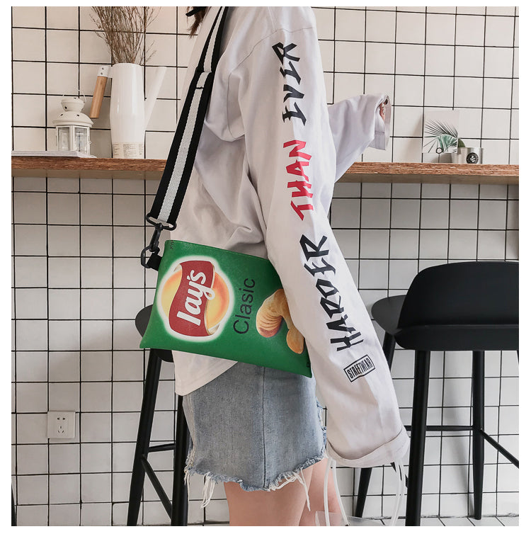 Crisp Chip Bag Novelty Sling Bag