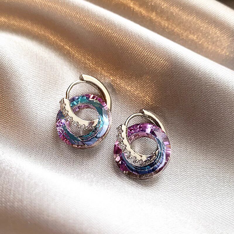 Galaxy Nebula Hoop Earrings