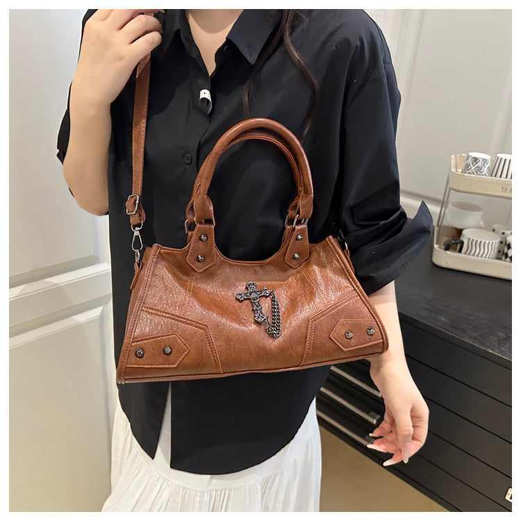 Gothic Cross Hobo Bag