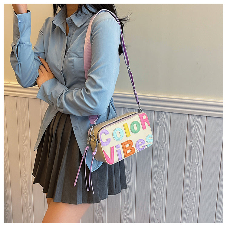 Color Vibes Camera Crossbody Bag