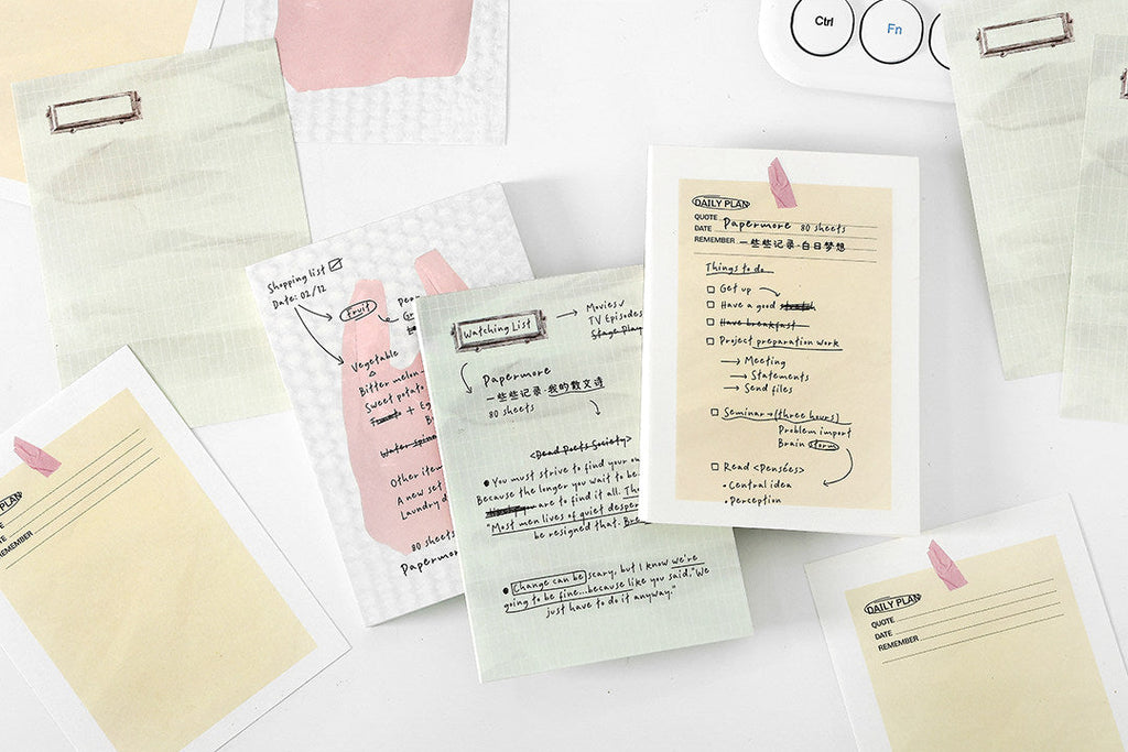 Vintage Dopamine Memo Pad Set