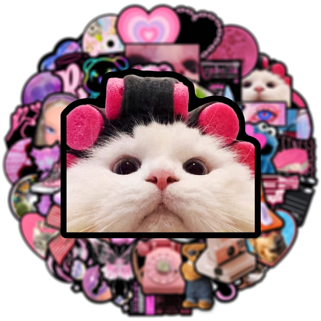 Black Pink Gothic Sticker Pack