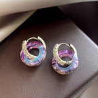 Galaxy Nebula Hoop Earrings