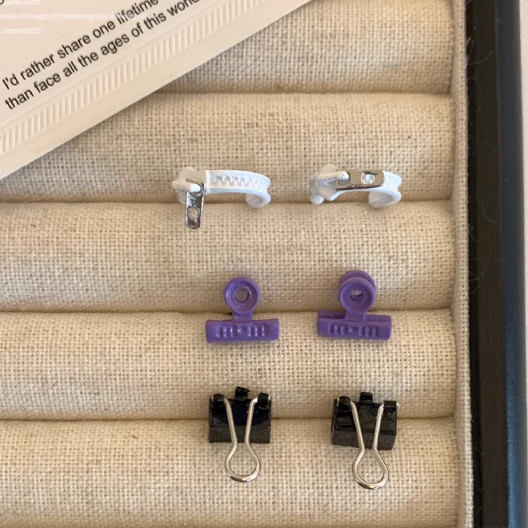 Funny Mini File Earrings