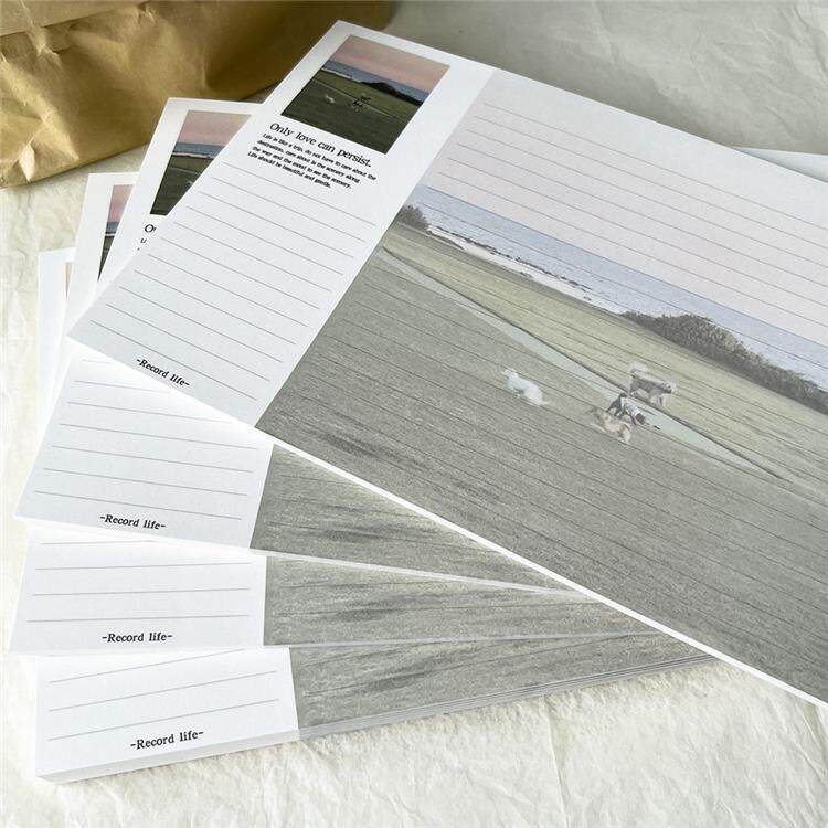 Ins Style British Landscape Tearable Writing Pad