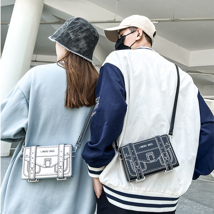 Doodle Lines Crossbody Bag