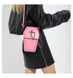 Dark Gothic Cross Phone Bag