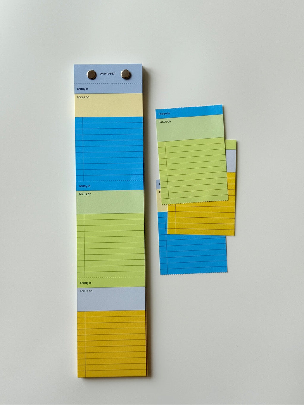 Long Strip 3-Section Memo Pad
