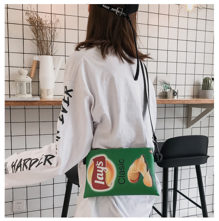 Crisp Chip Bag Novelty Sling Bag