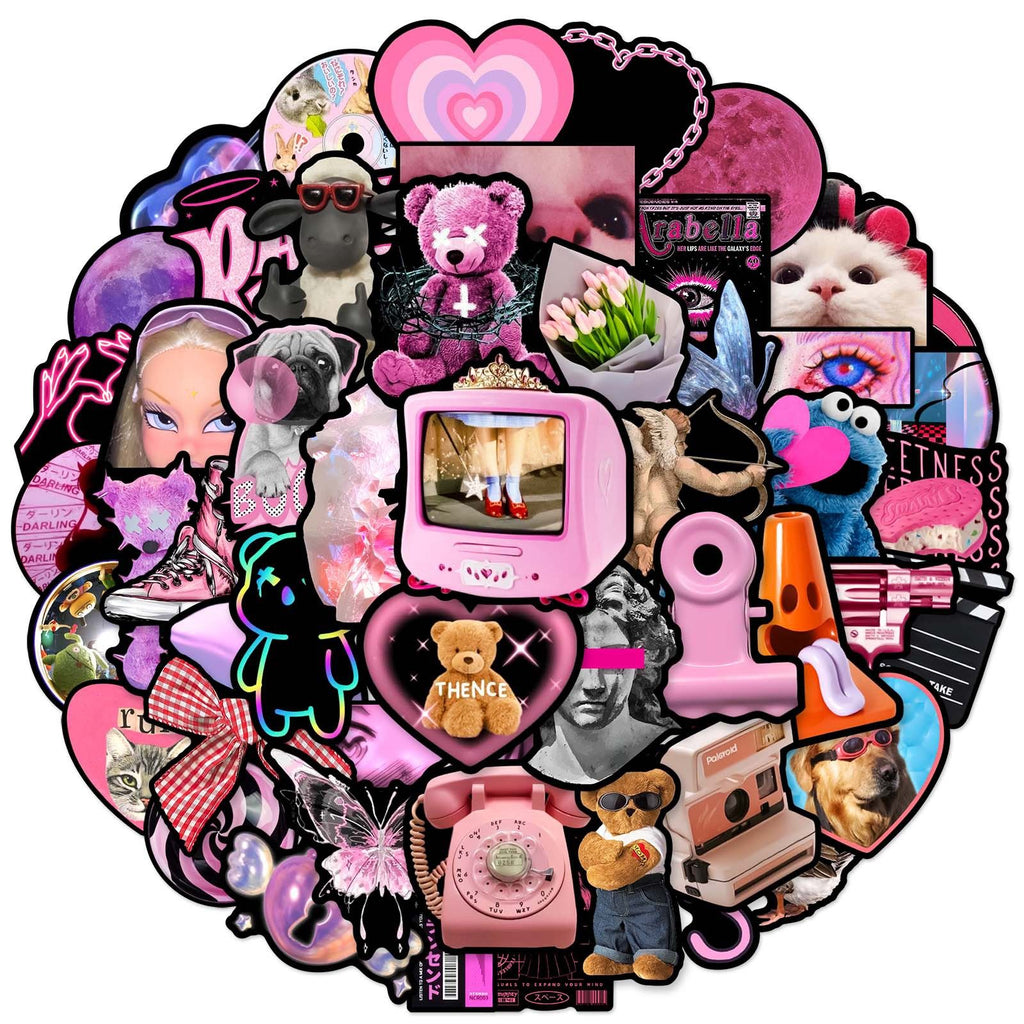 Black Pink Gothic Sticker Pack