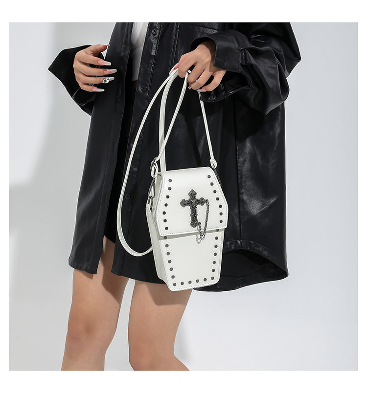 Dark Gothic Cross Phone Bag