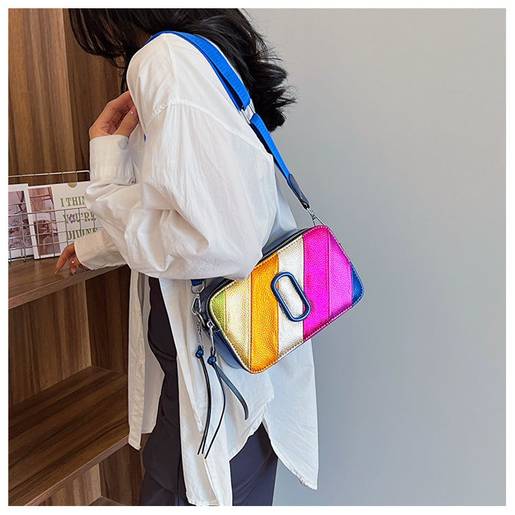 Color Vibes Camera Crossbody Bag