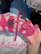 Light Luxury Quartz Watch - Sweet Pink for Daily Wear