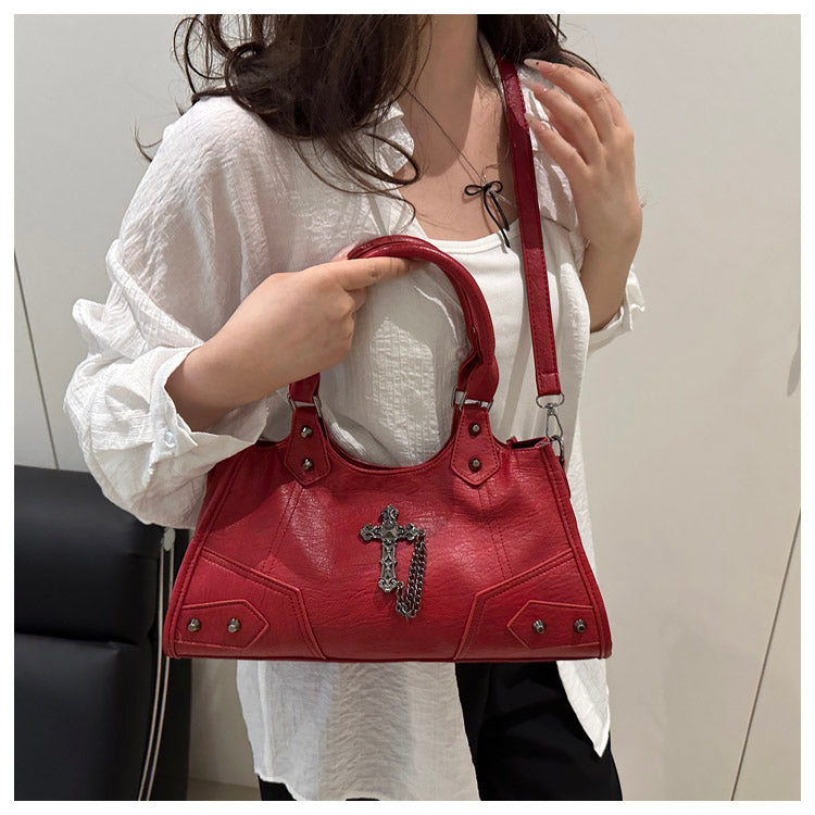 Gothic Cross Hobo Bag