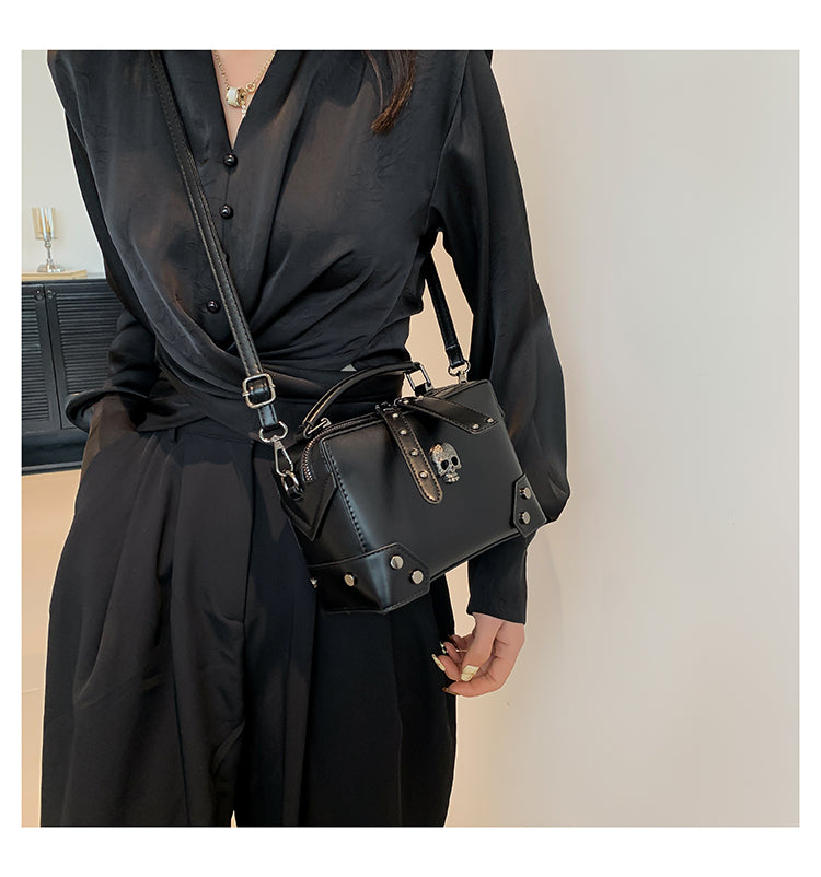 Punk Skull Pillow Tote Bag