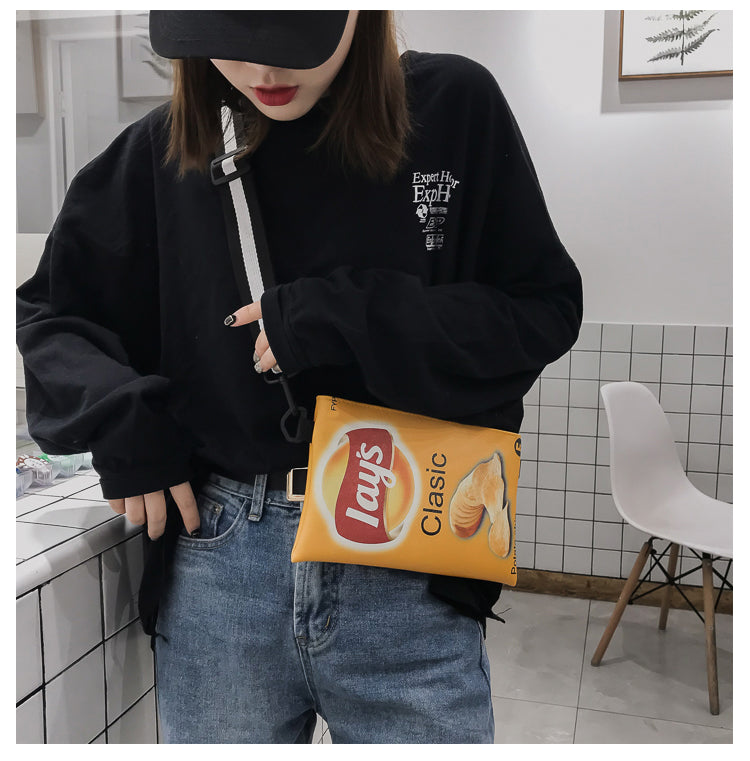 Crisp Chip Bag Novelty Sling Bag