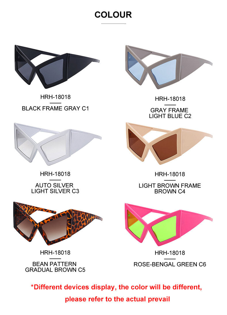 Geometric Oversized Sunglasses