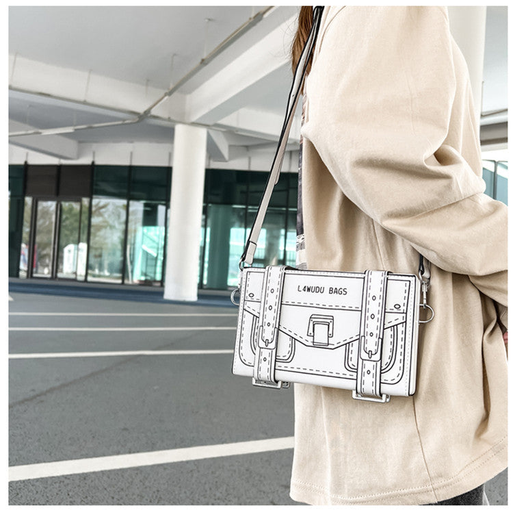 Doodle Lines Crossbody Bag
