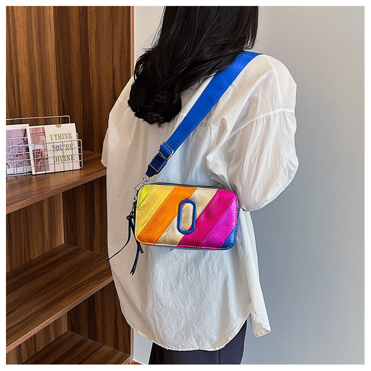 Color Vibes Camera Crossbody Bag