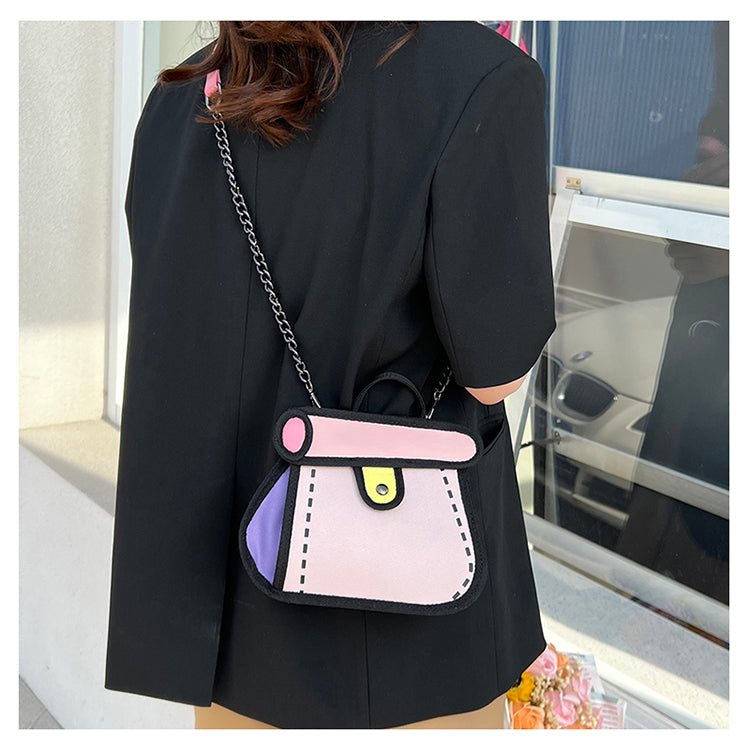 Doodle Sketch Crossbody Bag