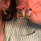 Elegant Heart Stud Earrings