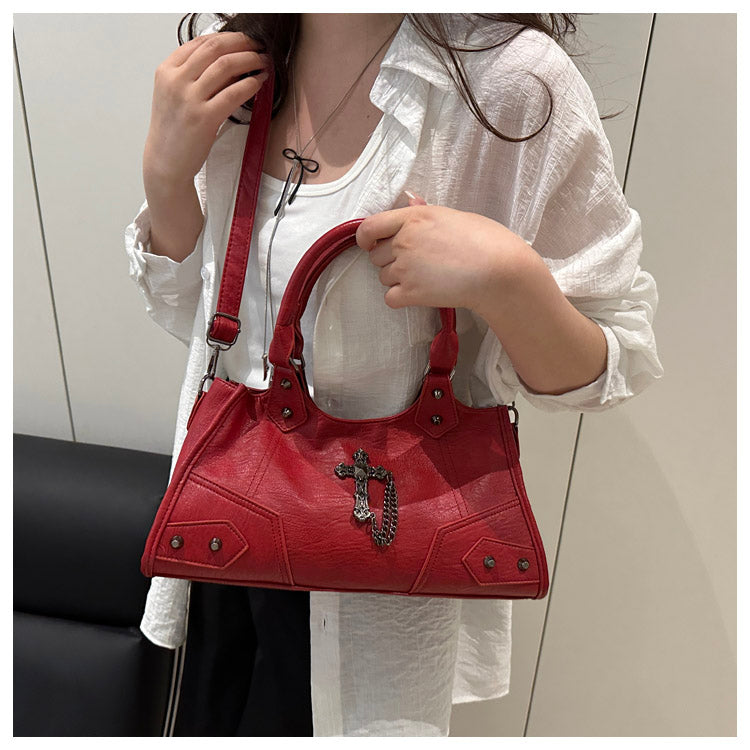 Gothic Cross Hobo Bag